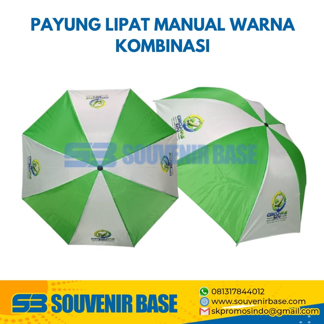 Payung Lipat Manual Warna Kombinasi
